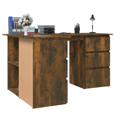  Kampinis rašomasis stalas, ąžuolo, 145x100x76cm, mediena - Rašomieji stalai - 4