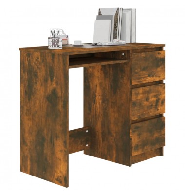  Rašomasis stalas, dūminio ąžuolo spalvos, 90x45x76cm, mediena - Rašomieji stalai - 3