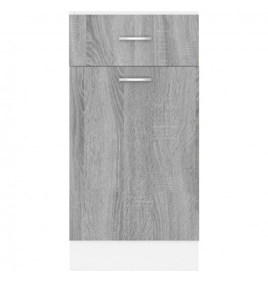  Apatinė spintelė su stalčiumi, pilka, 40x46x81,5cm, mediena - Virtuvės spintelės - 5