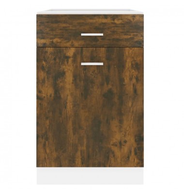  Apatinė spintelė su stalčiumi, ąžuolo, 50x46x81,5cm, mediena - Virtuvės spintelės - 5