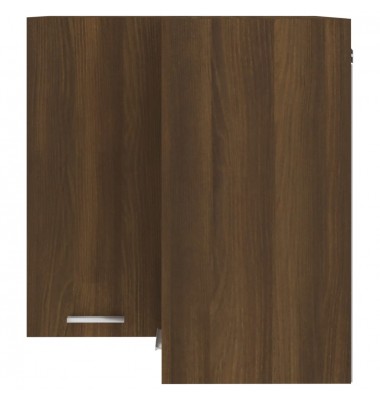  Pakabinama kampinė spintelė, ruda ąžuolo, 57x57x60cm, mediena - Virtuvės spintelės - 5