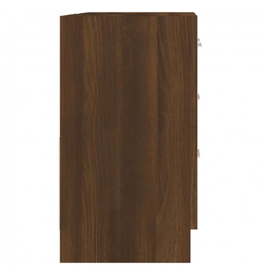 Spintelė praustuvui, ruda ąžuolo, 63x30x54cm, mediena - Vonios spintelės, veidrodžiai - 4