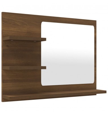  Vonios veidrodis, rudas ąžuolo, 60x10,5x45cm, mediena - Vonios spintelės, veidrodžiai - 2