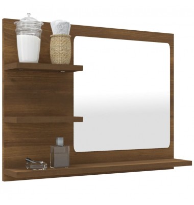  Vonios veidrodis, rudas ąžuolo, 60x10,5x45cm, mediena - Vonios spintelės, veidrodžiai - 6