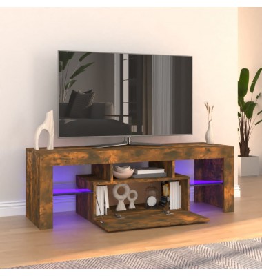  Televizoriaus spintelė su LED, dūminio ąžuolo, 120x35x40cm - TV spintelės - 1