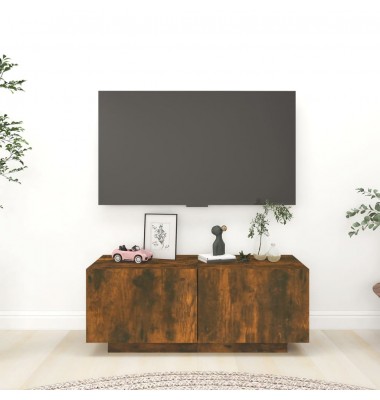  Televizoriaus spintelė, dūminio ąžuolo, 100x35x40cm, mediena - TV spintelės - 1