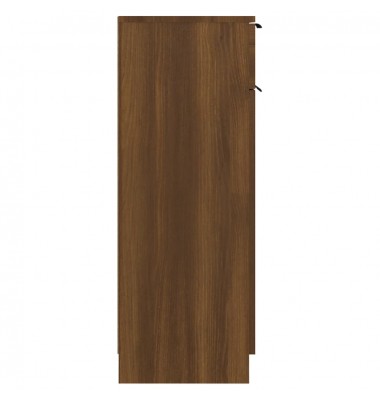 Vonios spintelė, ruda ąžuolo, 32x34x90cm, apdirbta mediena - Vonios spintelės, veidrodžiai - 7