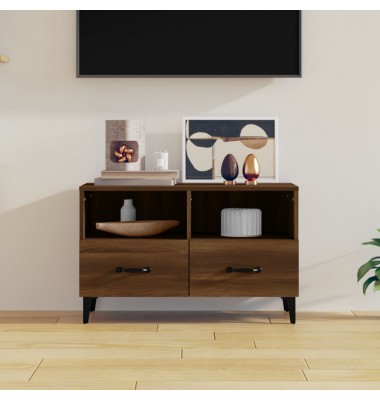  Televizoriaus spintelė, ruda ąžuolo, 80x36x50cm, mediena - TV spintelės - 1