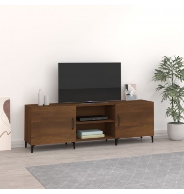  Televizoriaus spintelė, ruda ąžuolo, 150x30x50cm, mediena - TV spintelės - 1