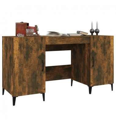  Rašomasis stalas, dūminio ąžuolo, 140x50x75cm, apdirbta mediena - Rašomieji stalai - 4