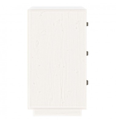  Naktinė spintelė, balta, 40x40x75cm, pušies medienos masyvas - Naktinės spintelės - 7