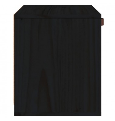  Sieninė spintelė, juoda, 40x30x35cm, pušies medienos masyvas - Pakabinamos lentynos, spintelės - 4