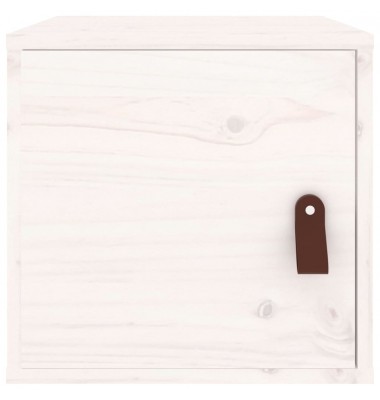  Sieninė spintelė, balta, 31,5x30x30cm, pušies medienos masyvas - Pakabinamos lentynos, spintelės - 3