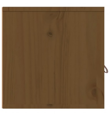  Sieninės spintelės, 2vnt., medaus rudos, 80x30x30cm, pušis - Pakabinamos lentynos, spintelės - 9