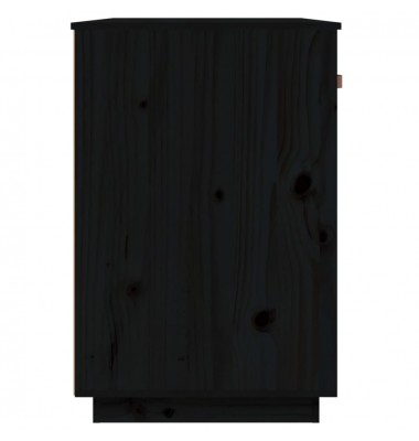  Rašomasis stalas, juodas, 95x50x75cm, pušies medienos masyvas - Rašomieji stalai - 6