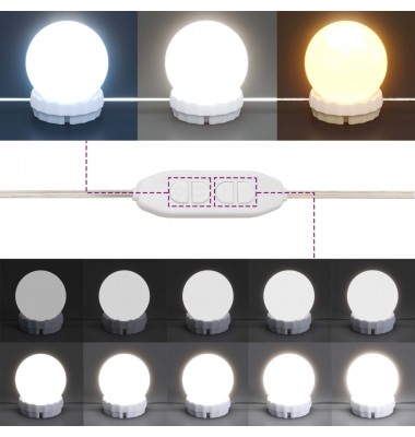  Veidrodinė spintelė su LED apšvietimu, ąžuolo, 91x15x76,5cm - Vonios spintelės, veidrodžiai - 9