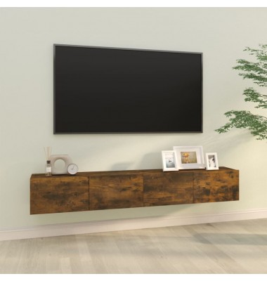  Televizoriaus spintelės, 2vnt., ąžuolo, 100x30x30cm, mediena - TV spintelės - 1