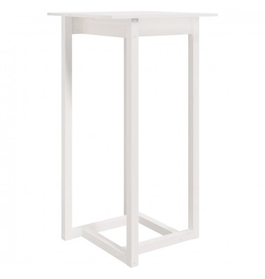  Baro stalas, baltas, 60x60x110cm, pušies medienos masyvas - Stalai - 2