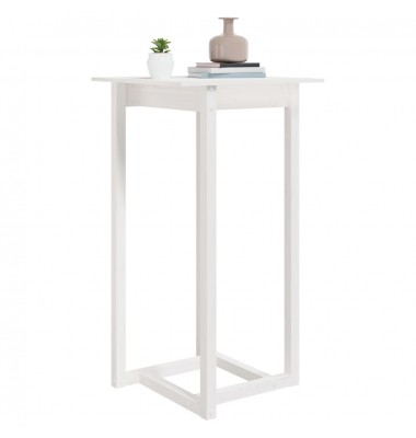  Baro stalas, baltas, 60x60x110cm, pušies medienos masyvas - Stalai - 5