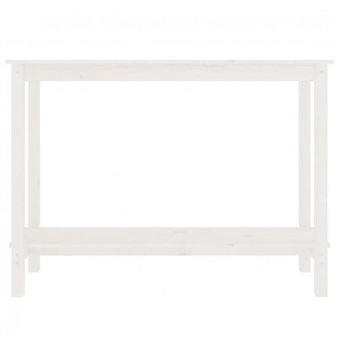  Konsolinis staliukas, baltas, 110x40x80cm, pušies masyvas - Žurnaliniai staliukai - 3