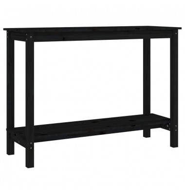  Konsolinis staliukas, juodas, 110x40x80cm, pušies masyvas - Žurnaliniai staliukai - 2