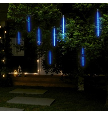  Girlianda meteorų lietus, 8vnt., 30cm, 192 mėlynos LED lemputės - Kalėdinis apšvietimas - 1