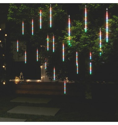  Girlianda meteorų lietus, 20vnt., 30cm, 480 spalvotų LED - Kalėdinis apšvietimas - 1