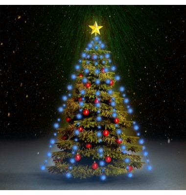  Kalėdų eglutės girlianda su 180 mėlynų LED lempučių, 180cm - Kalėdinis apšvietimas - 1
