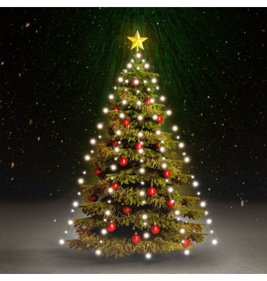  Kalėdų eglutės girlianda su 210 šaltų baltų LED lempučių, 210cm - Kalėdinis apšvietimas - 1