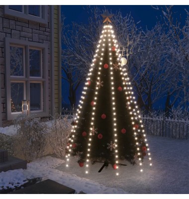  Kalėdų eglutės girlianda su 300 šaltų baltų LED lempučių, 300cm - Kalėdinis apšvietimas - 1