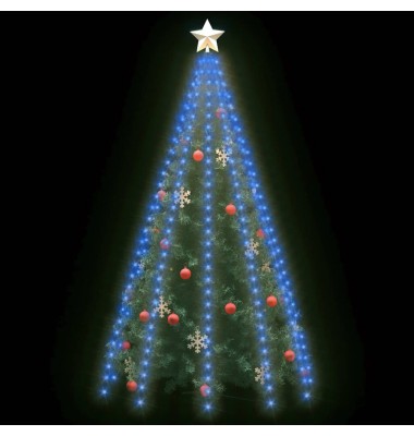  Kalėdų eglutės girlianda su 300 mėlynų LED lempučių, 300cm - Kalėdinis apšvietimas - 3