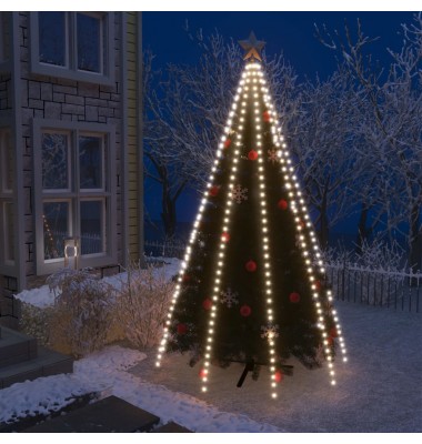  Kalėdų eglutės girlianda su 400 šaltų baltų LED lempučių, 400cm - Kalėdinis apšvietimas - 1