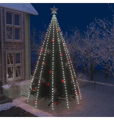  Kalėdų eglutės girlianda su 500 šaltų baltų LED lempučių, 500cm - Kalėdinis apšvietimas - 1