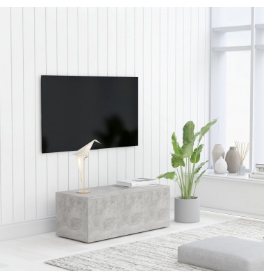  Televizoriaus spintelė, betono pilkos spalvos, 80x34x30cm, MDP - TV spintelės - 1