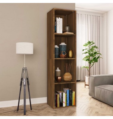  Knygų/televizoriaus spintelė, ruda, 36x30x143cm, mediena - Pastatomos lentynos, spintelės - 1