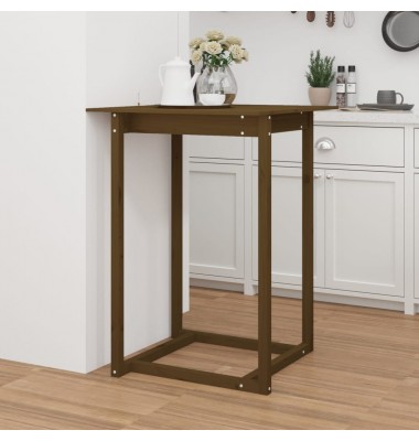  Baro stalas, medaus rudas, 80x80x110cm, pušies medienos masyvas - Stalai - 1