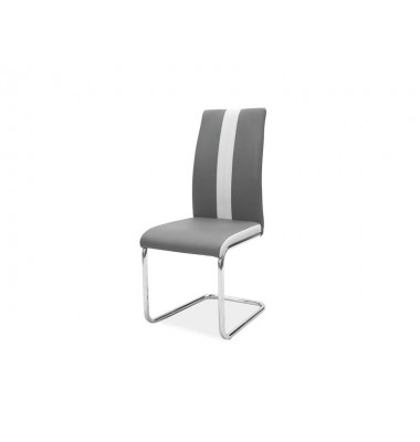 Kėdė K-200 Chromas/Pilka - Valgomojo Kėdės - 1