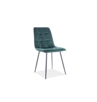 Kėdė MI Aksomas, Juoda/Žalia 78 - Valgomojo Kėdės - 1