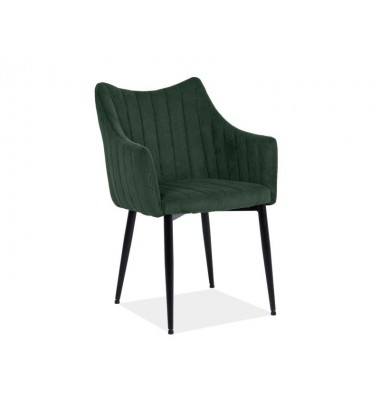 Kėdė MON Velvetas Juoda/Žalia Fj. 79 - Valgomojo Kėdės - 1