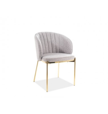 Kėdė PR Aukso /Pilka aud.156 - Valgomojo Kėdės - 1