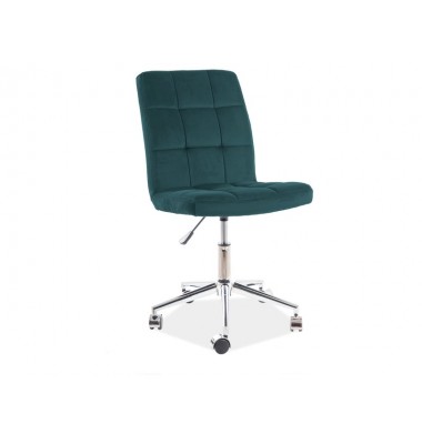 Kėdė su ratukais K20 Aksomas, Žalia 78 - Biuro kėdės - 1