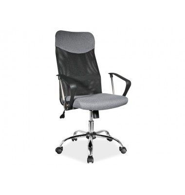 Kėdė su ratukais K25 Pilka - Biuro kėdės - 1