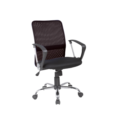 Kėdė su ratukais K78 Juoda - Biuro kėdės - 1