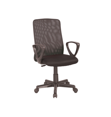 Kėdė su ratukais K83 Juoda - Biuro kėdės - 1