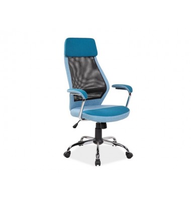 Kėdė su ratukais K336 Mėlyna - Biuro kėdės - 1