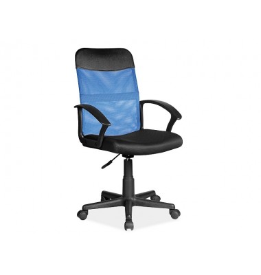 Kėdė su ratukais K702 Mėlyna/Juoda - Biuro kėdės - 1