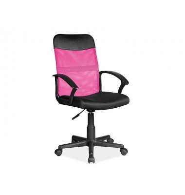Kėdė su ratukais K702 Rožinė/Juoda - Biuro kėdės - 1