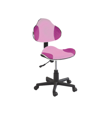 Kėdė su ratukais K2 Rožinė - Biuro kėdės - 1