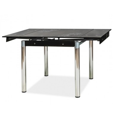 Stalas S82 Juoda/Chromas 80(131)x80 - Stalai - 1
