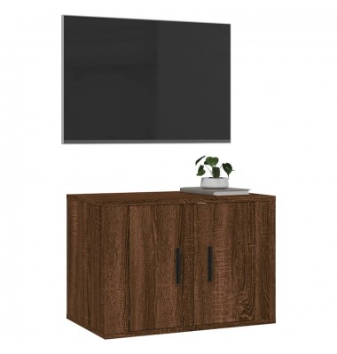  Sieninė televizoriaus spintelė, ruda ąžuolo, 57x34,5x40cm - TV spintelės - 4